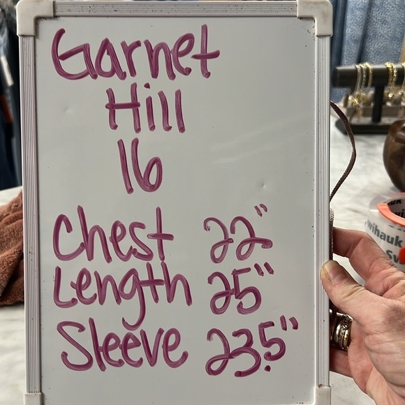 Garnet Hill Denim Jacket Size 16 - Picture 3 of 10